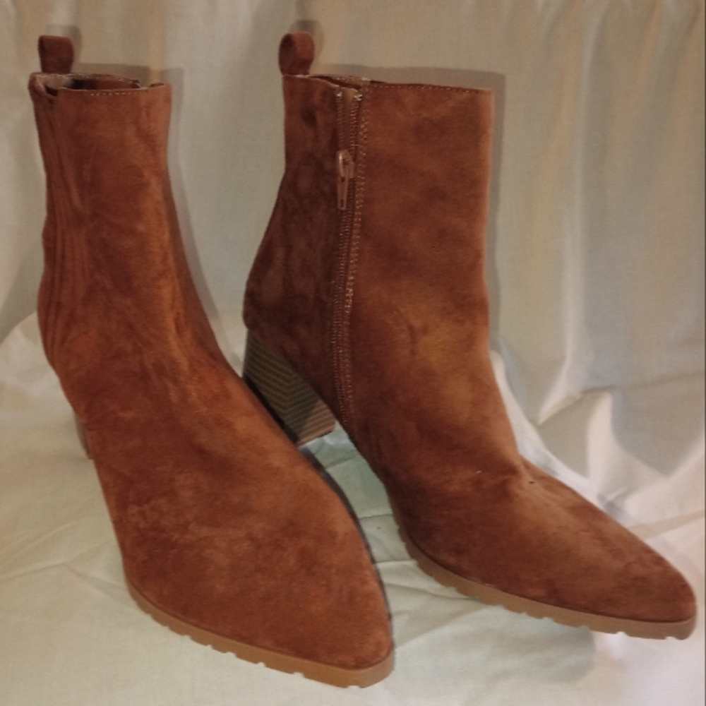 Womens Suede Ankle Boots
